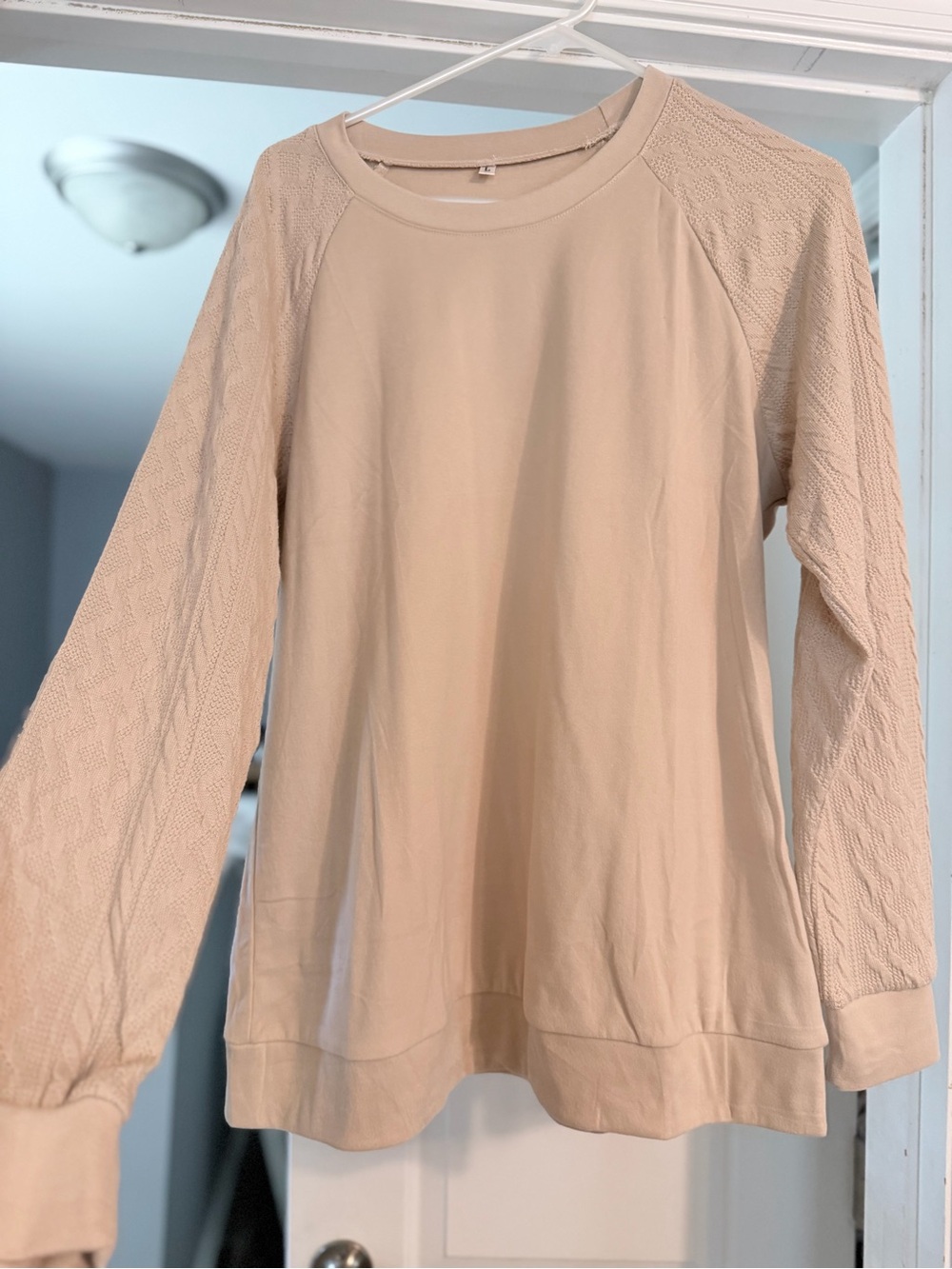 Women’s Crewneck Pullover Sweater - Cream
